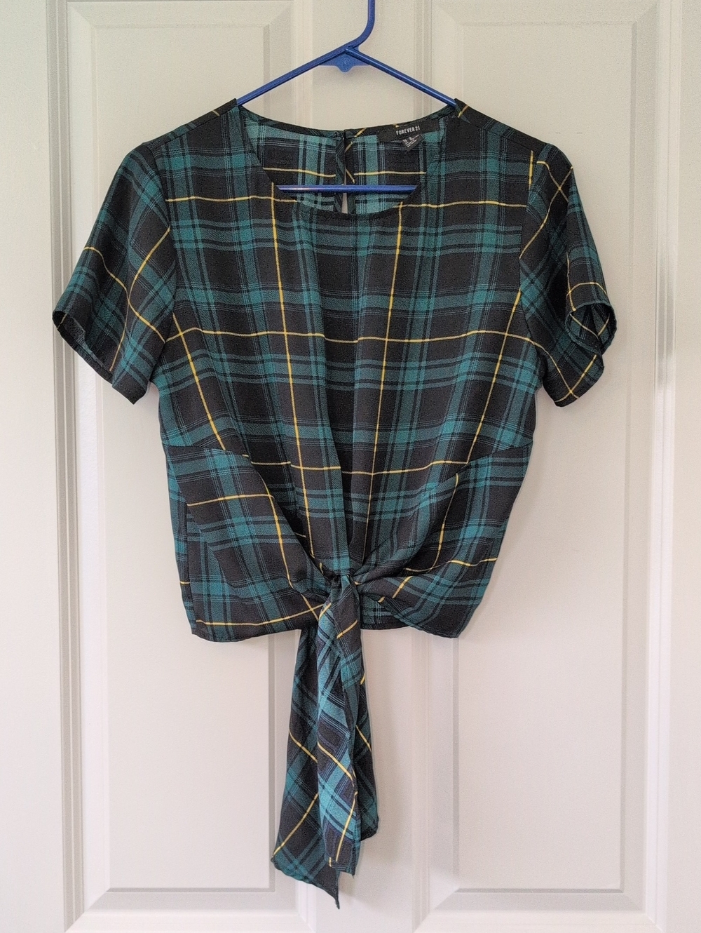 Forever 21 Plaid Top